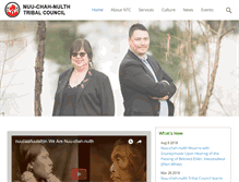 Tablet Screenshot of nuuchahnulth.org